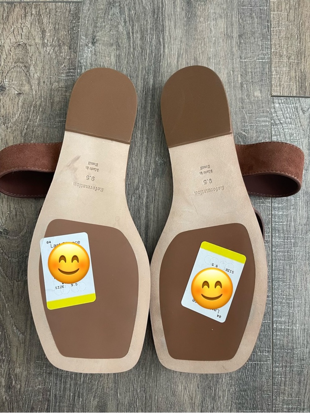 New Reformation Sawyer Toe Loop Slide Sandal size 9.5 - Picture 9 of 9